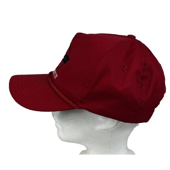 VTG Corvette Hat 80s Snapback Trucker Hat Chevy Racing Corded Fleece Lined Cap - Picture 2 of 7